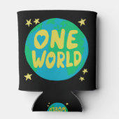 Eine Welt der Einheit Weltfrieden - Erde Dosenkühler (Rückseite)