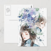 Eine Welt der Fantasie und Schönheit, Postkarte (Vorne/Hinten)