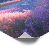 Eine Welt der Farben, das atemberaubende Tal Poster (Ecke)