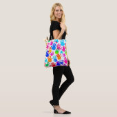 Eine Welt der Hände in Farbe Tasche (Am Model)