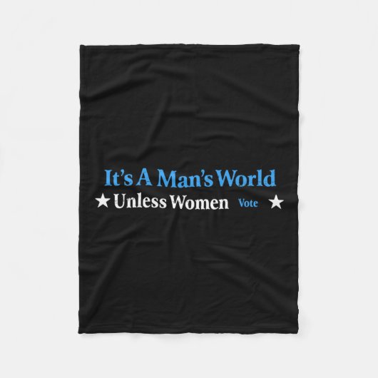 Eine Welt der Menschen, wenn Frauen nicht für eine Fleecedecke (Vorderseite)