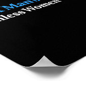 Eine Welt der Menschen, wenn Frauen nicht für eine Poster (Ecke)