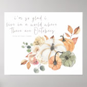 Eine Welt der Oktober fällt Herbst Poster (Vorne)