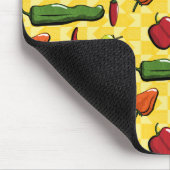 Eine Welt des Chilis Paprikaschoten Mousepad (Ecke)