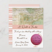 Eine Welt des Dankes! Map Dusche EOS Lip Balm Gefa Begleitkarte (Vorne/Hinten)