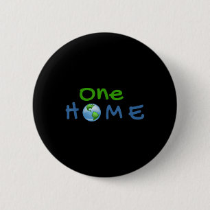 Eine Welt des Klimaschutzes - Umweltschutz Button