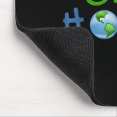 Eine Welt des Klimaschutzes - Umweltschutz Mousepad (Ecke)