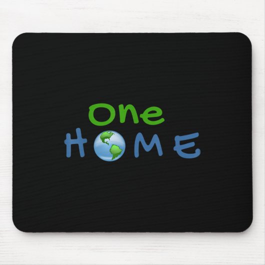 Eine Welt des Klimaschutzes - Umweltschutz Mousepad (Vorne)