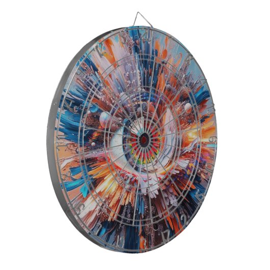 Eine Welt des Wunders beginnt mit der Vision Dartscheibe (Vorderseite Links)