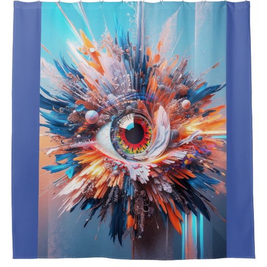Eine Welt des Wunders beginnt mit der Vision Duschvorhang (Vorderseite)