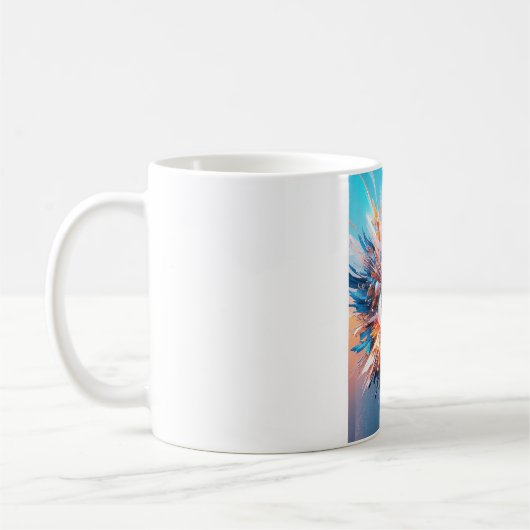 Eine Welt des Wunders beginnt mit der Vision Kaffeetasse (Links)