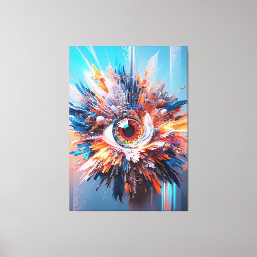 Eine Welt des Wunders beginnt mit der Vision Leinwanddruck (Vorderseite)