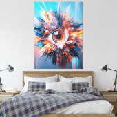 Eine Welt des Wunders beginnt mit der Vision Leinwanddruck (Insitu (Schlafzimmer))