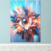Eine Welt des Wunders beginnt mit der Vision Leinwanddruck (Insitu (Holzboden))