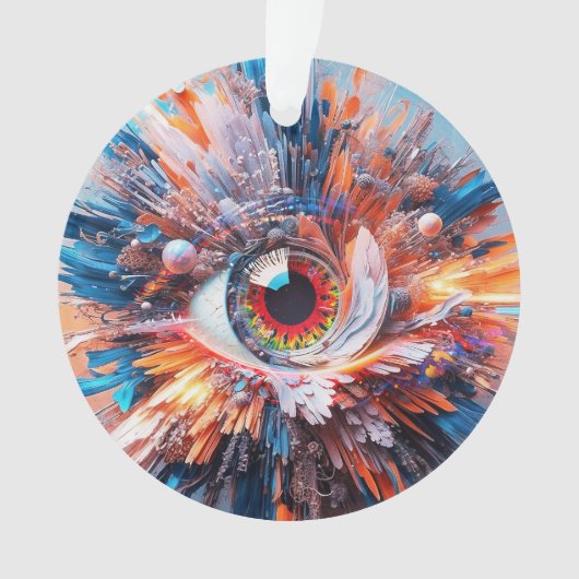 Eine Welt des Wunders beginnt mit der Vision Ornament (Vorderseite)
