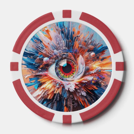 Eine Welt des Wunders beginnt mit der Vision Pokerchips (Vorderseite)