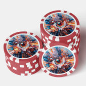 Eine Welt des Wunders beginnt mit der Vision Pokerchips (Stapel)