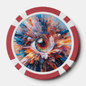 Eine Welt des Wunders beginnt mit der Vision Pokerchips (Rückseite)