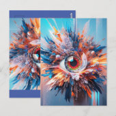 Eine Welt des Wunders beginnt mit der Vision Postkarte (Vorne/Hinten)