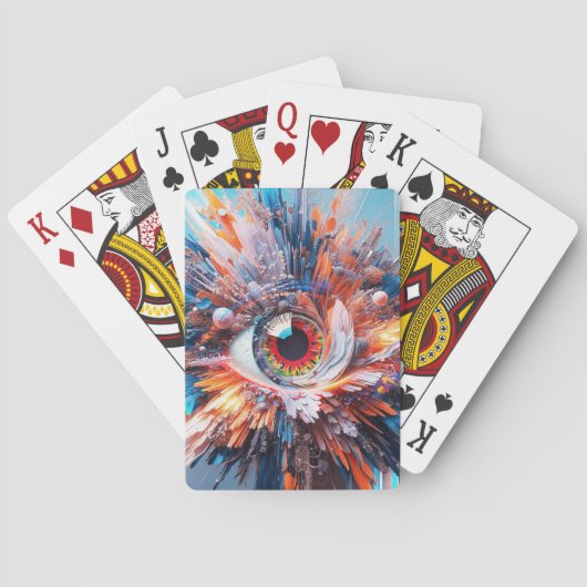 Eine Welt des Wunders beginnt mit der Vision Spielkarten (Rückseite)