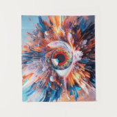 Eine Welt des Wunders beginnt mit der Vision Wandteppich (Vorderseite)