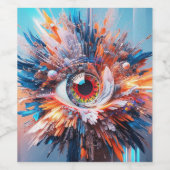 Eine Welt des Wunders beginnt mit der Vision Weinetikett (Einzelnes Label)