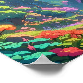 Eine Welt, die ungebunden die Natur durch die Zeit Poster (Ecke)