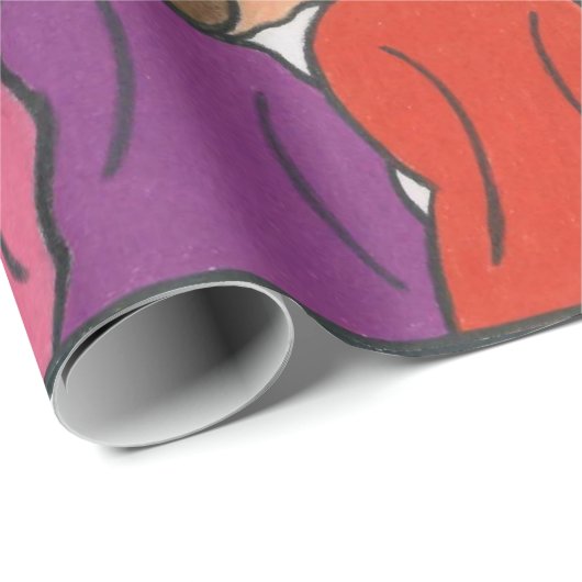 Eine Welt, ein multikulturelles Wrapping Paper ein Geschenkpapier (Rolleneckpunkt)