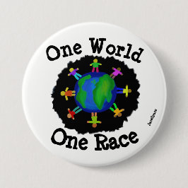Eine Welt, ein Rennen Button