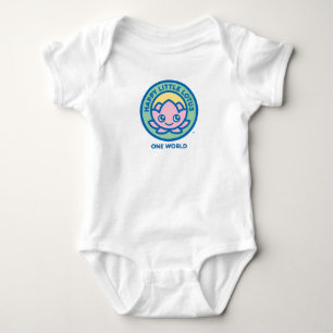 EINE WELT Ein Stück, glücklicher kleiner Lotus HLL Baby Strampler
