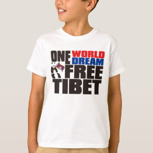 EINE WELT EIN TRAUM FREE TIBET T-Shirt