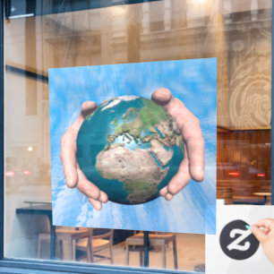 Eine Welt-Fenster-Verkleidung Fensteraufkleber