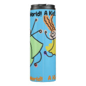 Eine Welt für Kinder! Thermobecher Thermosbecher (Rückseite)