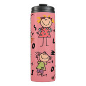 Eine Welt für Kinder! Thermobecher Thermosbecher (Vorderseite)