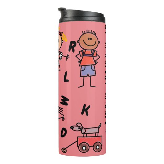 Eine Welt für Kinder! Thermobecher Thermosbecher (Nach rechts gedreht)