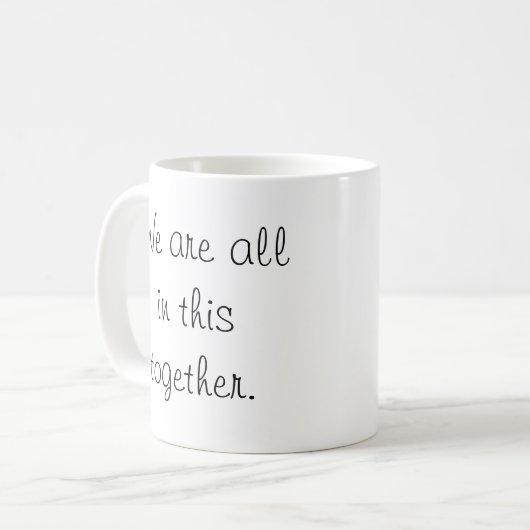 Eine Welt-Gourmet-Tasse Kaffeetasse (Vorderseite Links)