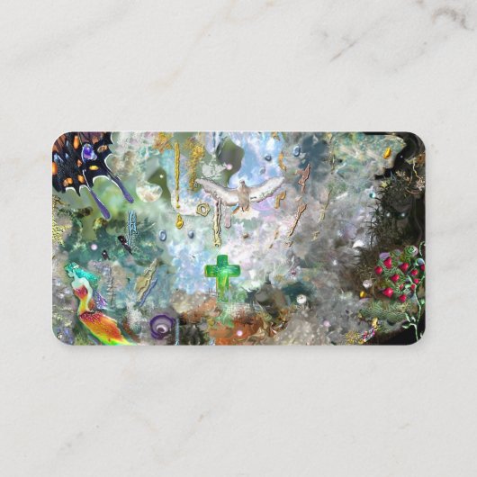 Eine Welt Ihrer eigenen Visitenkarte (Rückseite)