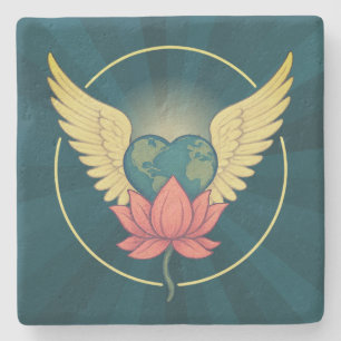 Eine Welt im Untersetzer der Liebe