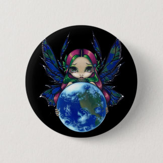 "Eine Welt in den guten Hand" Knopf Button