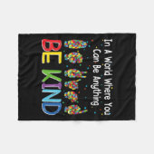 Eine Welt, in der man Autismus überhaupt sein kann Fleecedecke (Vorderseite (Horizontal))