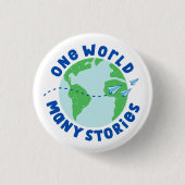 Eine Welt mit vielen Geschichten Button (Vorderseite)