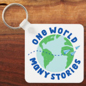 Eine Welt mit vielen Geschichten Schlüsselanhänger (Vorderseite)