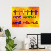 Eine Welt Poster (Heimbüro)