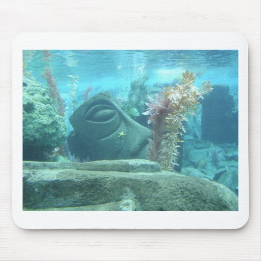 Eine Welt unter Wasser - Stone Statue Image Mousepad (Vorne)