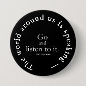 Eine Welt von Wörtern | hören zu ihm Button (Vorderseite)