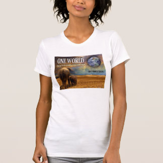 Eine Welt zerstört durch Chemtrails. T-Shirt
