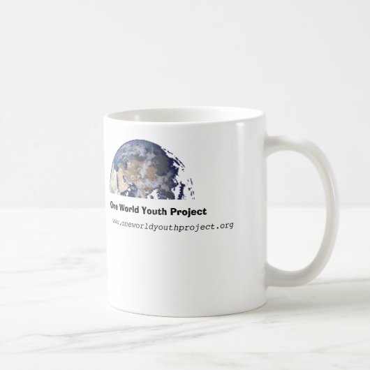 Eine Weltjugend-Projekt-Tasse Kaffeetasse (Rechts)