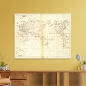 Eine Weltkarte Leinwanddruck (Insitu (Wohnzimmer))