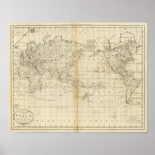 Eine Weltkarte Poster (Vorne)