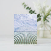 Eine Weltunendlichkeitspostkarte NYC Postkarte (Stehend Vorderseite)